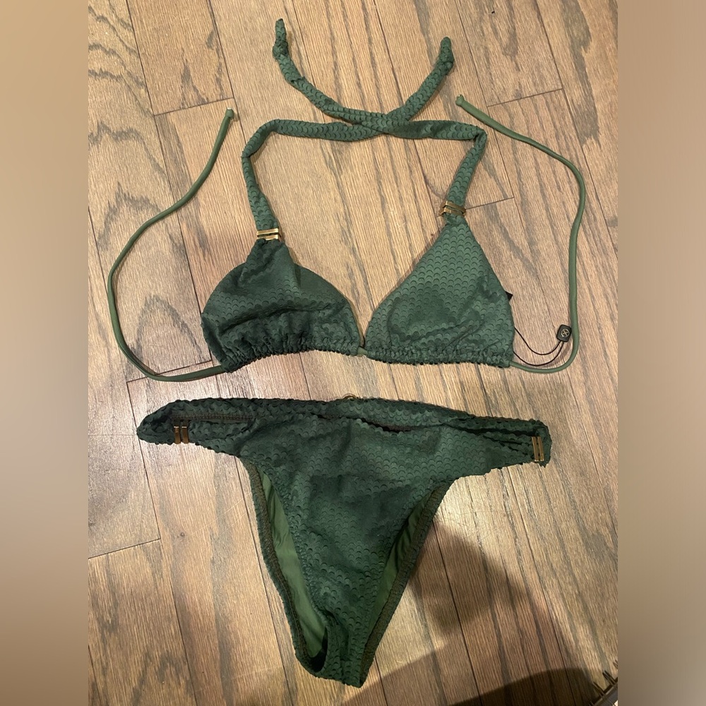 COPY - Green Vix bikini. Worn once.